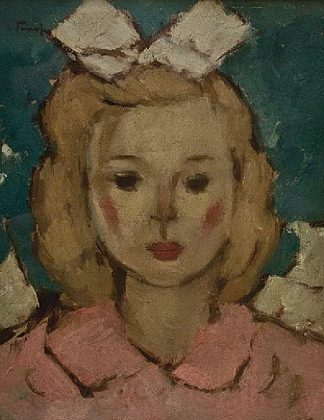 Nicolae Tonitza Fata in roz. France oil painting art